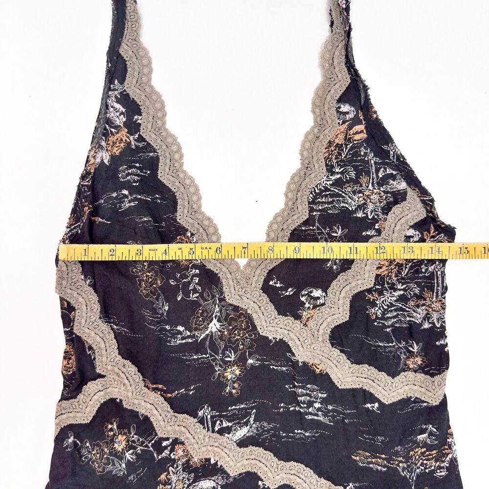 Free People Women's Dress Size XS | Flowy skater dress black lace floral - Picture 5 of 7